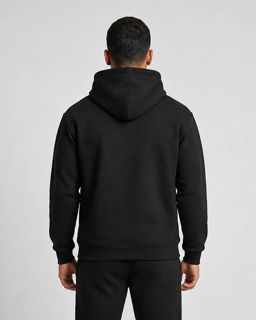 GYMJET Signature Fleece Hoodie - Black, back